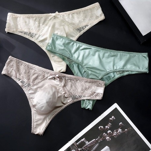 Men ice silk thong underwear - men's,